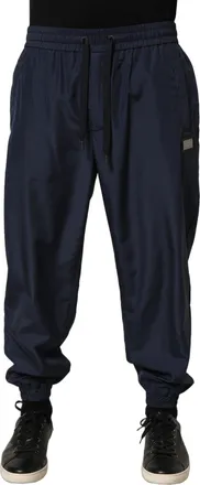 Dolce & Gabbana Mens Dark Blue Polyester Jogger Sweatpants Pants