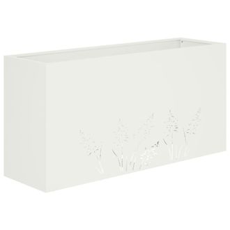 vidaXL Macetero De Jard&iacute;n Blanco 100 X 20 X 49 Cm Vidaxl
