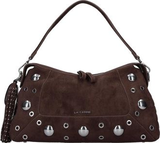 La Carrie Etnische Su&egrave;de Schoudertas - Dames - Tassen - Bruin - Maat: ONE Size Su&egrave;de