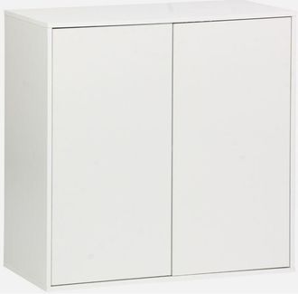 Sweeek Sweeek - Módulo de almacenamiento con 2 puertas, 70cm, Kompo, Blanco, 70x35x70 cm