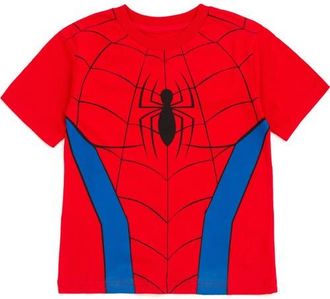 MARVEL Spider-Man Short Sleeve T-Shirt in Classic Red Spider Man at Nordstrom, Size 12M