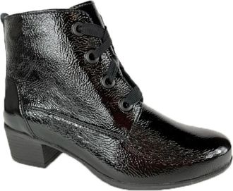 Solidus Laarzen Schoenen - Dames - Veterlaarzen - Zwart - 40 EU - Schoenen