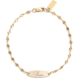 Set & Stones Mama Pendant Bracelet in Gold at Nordstrom
