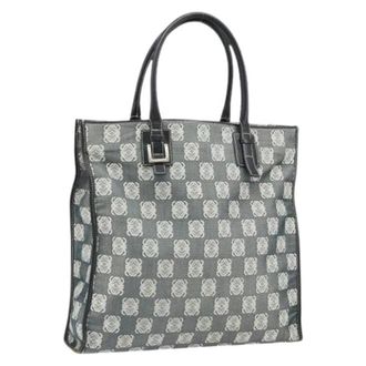 Loewe Pre-owned Canvas Tote Bag - Dames - Vintage Shopper - Zwart - ONE Size - Vintage