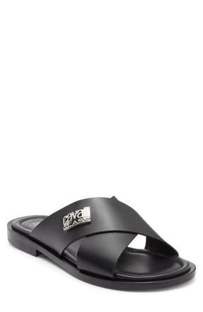 Roberto Cavalli Crisscross Slide Sandal in Black at Nordstrom Rack, Size 11.5