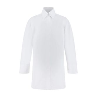 Givenchy Asymmetrisch overhemd van poplin - Dames - Blouses & Shirts - Wit - Maat: XS Katoen
