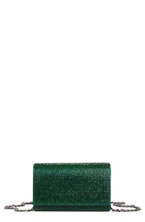 Judith Leiber Fizzy Beaded Clutch in Ebonized Emerald Green at Nordstrom