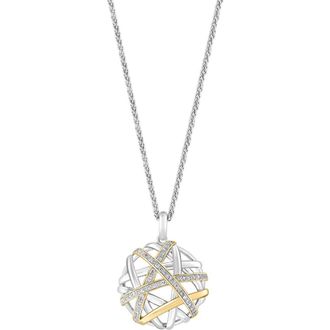Effy Sterling Silver Diamond Necklace - 0.25 ctw in White at Nordstrom Rack, Size 18