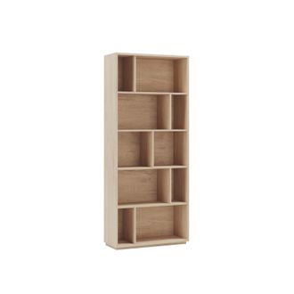 HERDASA Estanter&iacute;a Librer&iacute;a, Colecci&oacute;n Nack, Con 5 Niveles De Altura En Melamina Color Roble