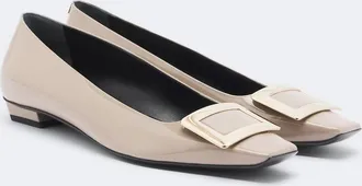 Roger Vivier Belle Vivier patent-leather ballet flats