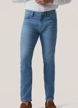 34 Heritage Mens Courage Straight Leg Jeans In Mid Blue Kona