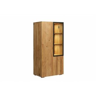 Massivmoebel24 Frankfurt 115 Credenza in legno di cerro - oliato / natur 66 x43x138