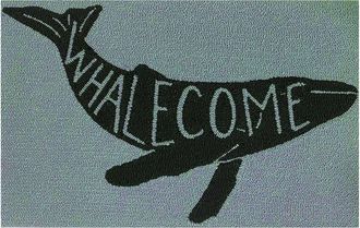 The Rug Market Whalecome 24x36in Doormat