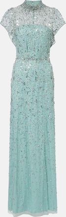 Jenny Packham Vestido de fiesta Crystal Drop adornado