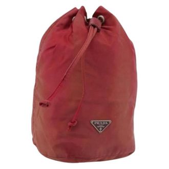 Prada Pre-owned Vintage Nylon Pouch - Pre-owned - Mujer - Rojo - ONE SIZE