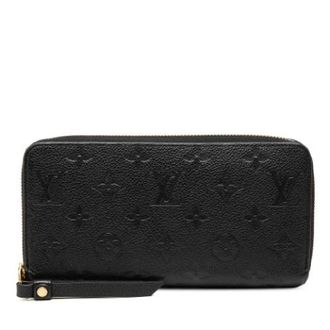 Louis Vuitton Pre-owned Clutches, female, Black, Size: ONE SIZE Pre-owned Monogram Empreinte Zip Around Wallet