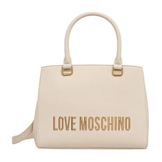 Love Moschino Handbags, female, Beige, Size: ONE SIZE Shoulder Bag