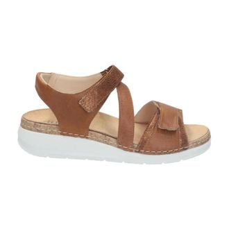 Durea 7431.038.2098 Platte Sandalen - Dames - Schoenen - Bruin - Maat: 38 EU