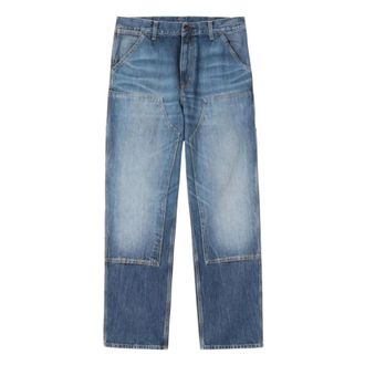 Carhartt Work in Progress Jeans, Heren, Blauw, W32, Katoen, Double Knee Pant