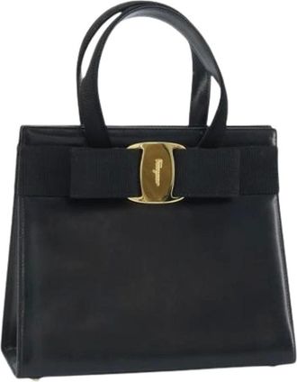 Ferragamo Pre-owned Handbags, female, Black, Size: ONE SIZE Pre-owned Hand Bag