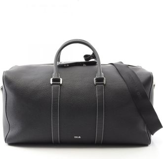 Dior Black Leather Boston Bag (Pre-Owned)