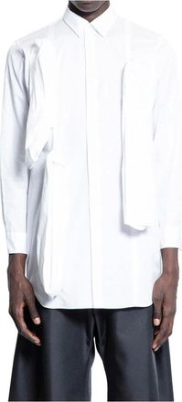Comme Des Garçons White Cotton Poplin Classic Shirt
