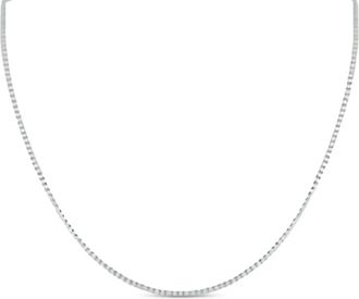 Luxury Bazaar 18kt witgouden Tennis halsketting met diamant - Zilver