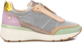 Xti Womens Leather Trainers Sneakers In Aqua