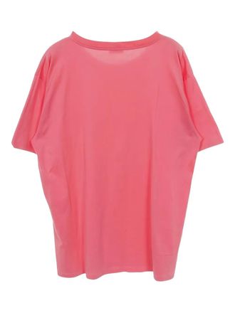 Celine 2010s logo-print T-shirt - men - Cotton - L - Pink