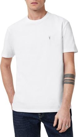 AllSaints Dexter Logo Embroidered T-Shirt in Optic White at Nordstrom, Size Xx-Large