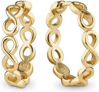 Devata Infinity Hoop Earrings in Gold at Nordstrom Rack