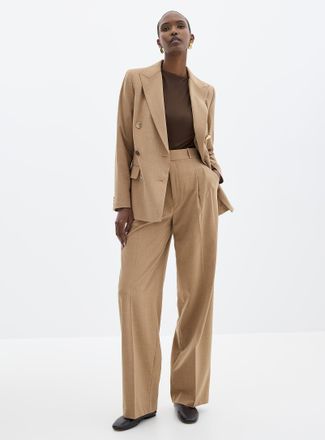 Contemporaine Womens Essential stretch pant Fit: Wide leg, high rise