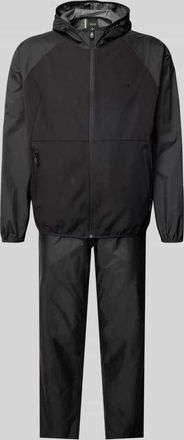 HUGO BOSS Trainingsanzug mit Label-Print in Black, Gr&ouml;&szlig;e XL