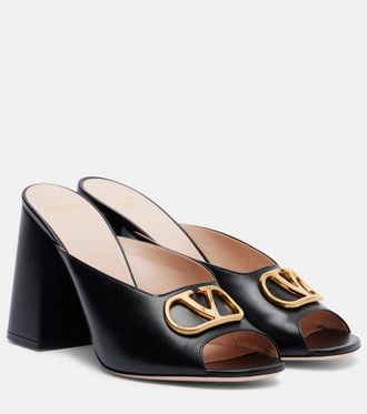 Valentino Garavani VLogo leather mules