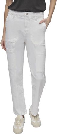 DKNY Dkny High Rise White Straight Jean