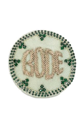 Bode Willow embellished brooch - unisex - Polyester - One Size - Green