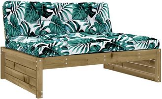 vidaXL Vidaxl - Sof&aacute; Central Madera De Pino Impregnada 120x80 Cm