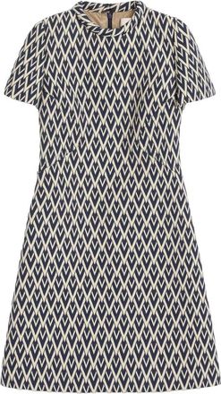 Valentino Garavani Elegante Zwarte Jurk 6B3Vaf 10915Qxa - Dames - Korte kleedjes - Veelkleurig - M - Kleedjes
