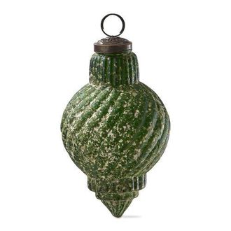 Tag Antiqued Swirl Dark Green Glass Ornament - Elegant Holiday Decor at Nordstrom