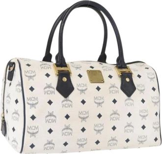 MCM Pre-owned Handbags, female, White, Size: ONE SIZE Pre-owned Plastic Handbag
