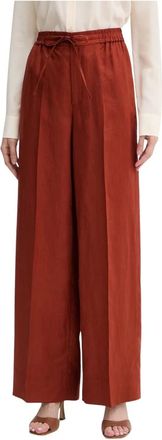 Twinset Pantalones Anchos - Trousers - Mujer - Naranja - S