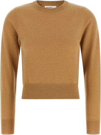 Extreme Cashmere N&deg;510 February Ronde Hals Trui - Dames - Ronde hals truien - Beige - ONE Size - Wol - Truien & Vesten