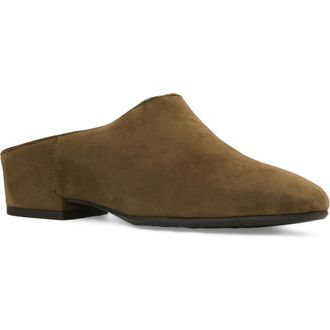Aquatalia Umama Weatherproof Mule in Olive Suede at Nordstrom, Size 10.5