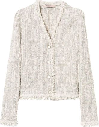 Twin-Set Giacca in tweed e lurex - Toni neutri