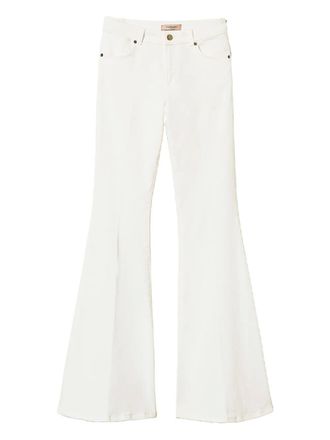 Twin-Set flared trousers - White