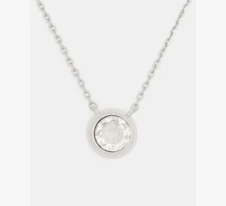 Kate Spade New York Womens Round stone Pendant Necklace in Beige