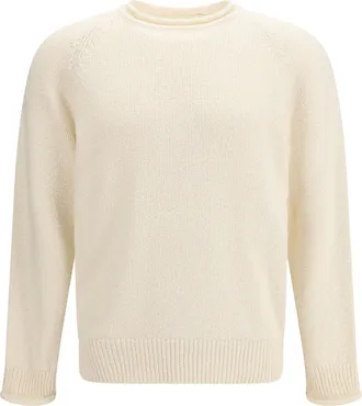 Umit Benan Mens Crewneck Sweater Ralph Cotton Milk