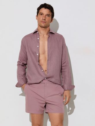 Reiss Lavender Pink Side-adjuster Swim Shorts, Xxl