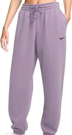 Nike effen paarse joggingbroek