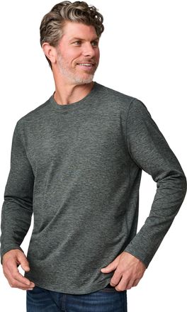 Free Country Mens FreeCycle Sueded Long Sleeve Crew Neck